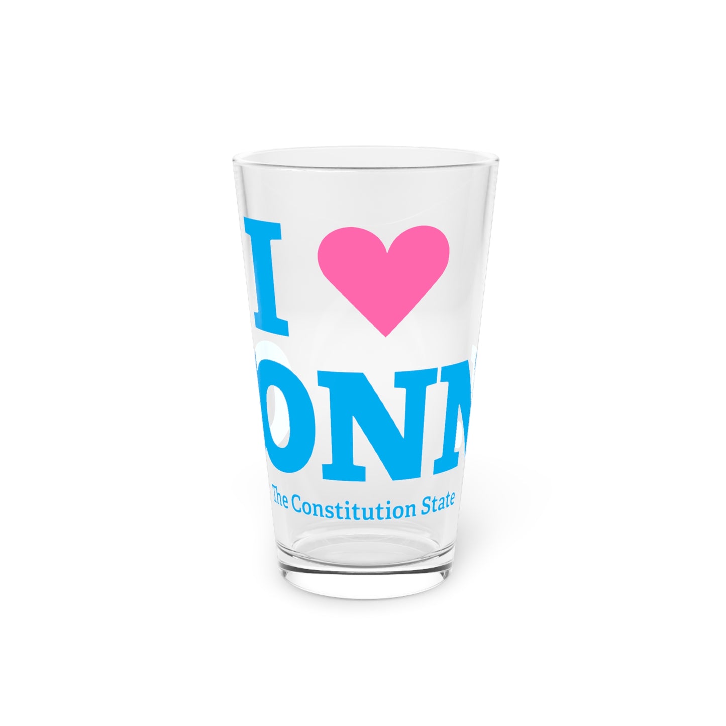 I Heart CONN. Pint Glass, 16oz
