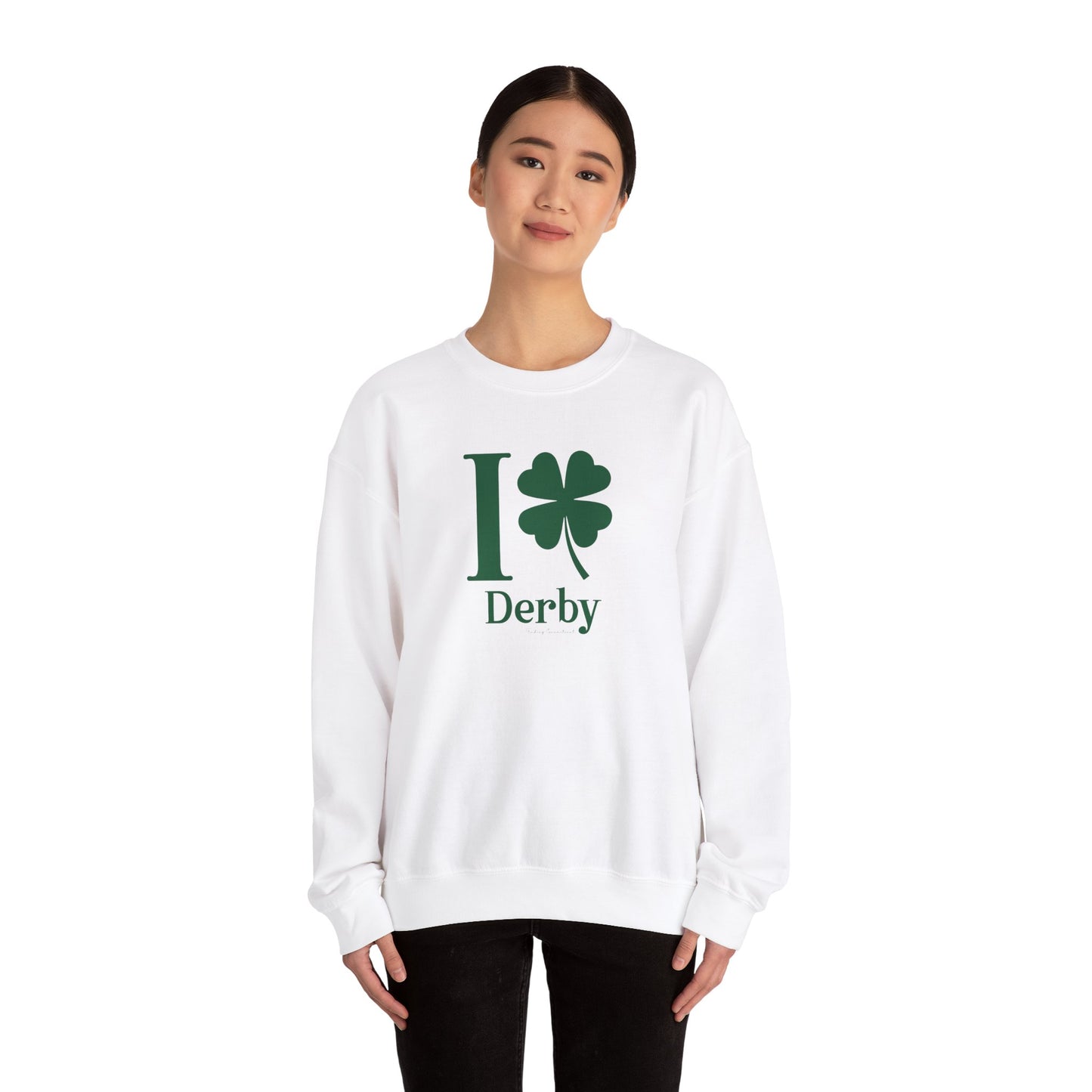 I Clover Derby Unisex Heavy Blend™ Crewneck Sweatshirt