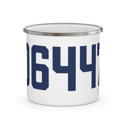 06447 Marlborough Connecticut Zip Code Enamel Camping Mug