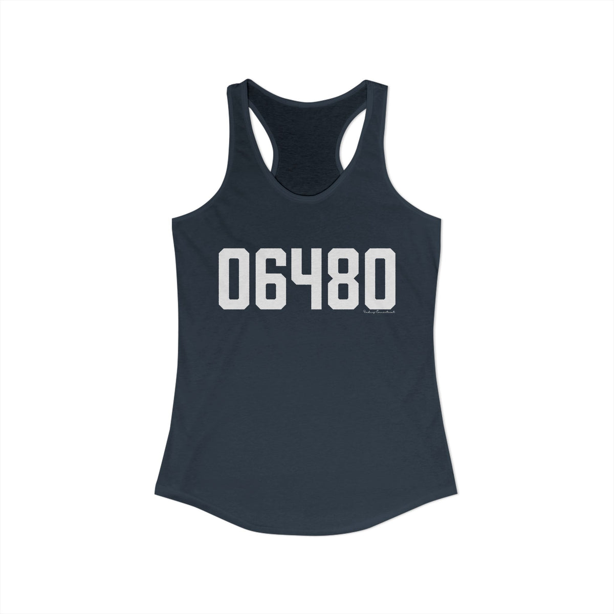 06480 Portland CT Zip Code Women's Ideal Racerback Tank Top