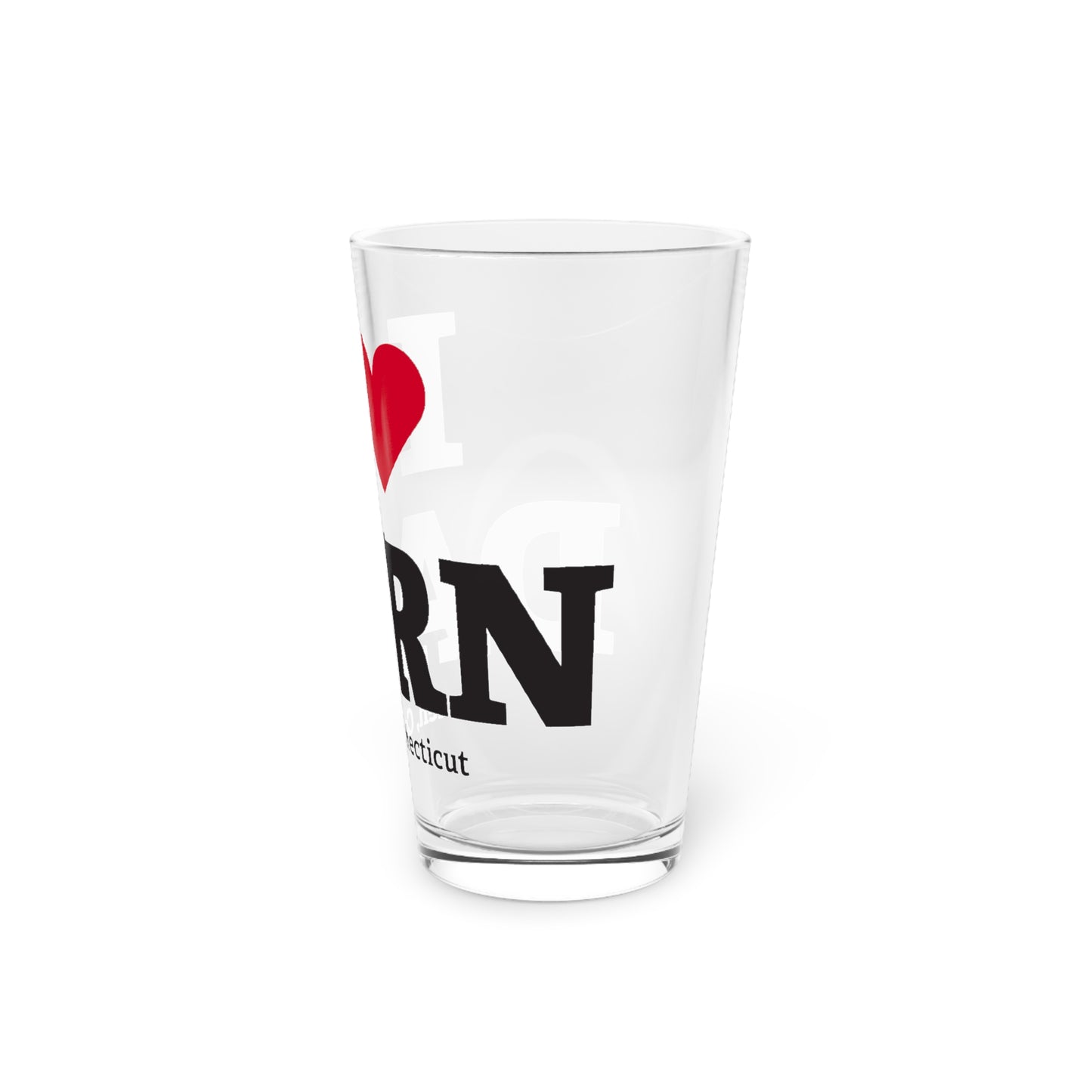 I Heart DARN Pint Glass, 16oz