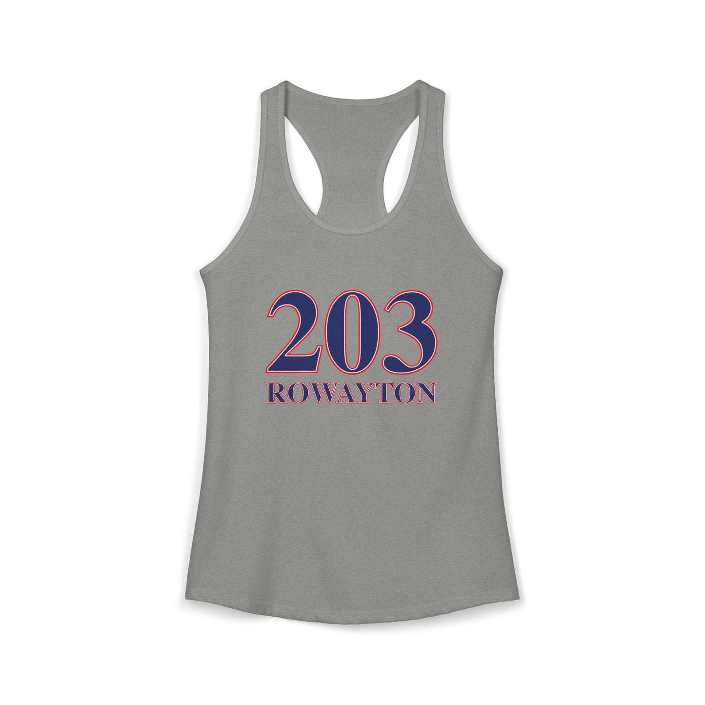 203 Rowayton Red, White & Blue Women's Ideal Racerback Tank Top