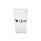 I Heart Greenfield Hill. Pint Glass, 16oz