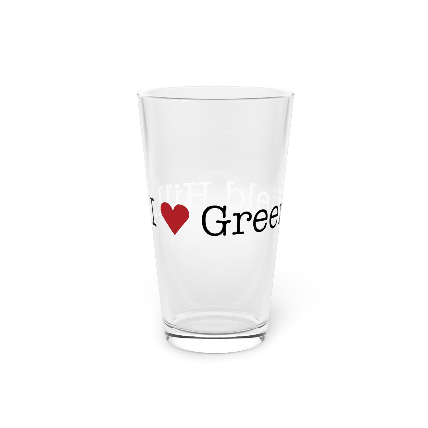 I Heart Greenfield Hill. Pint Glass, 16oz