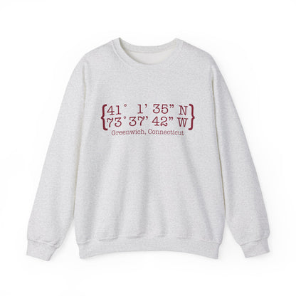 Greenwich Coordinates Unisex Heavy Blend™ Crewneck Sweatshirt