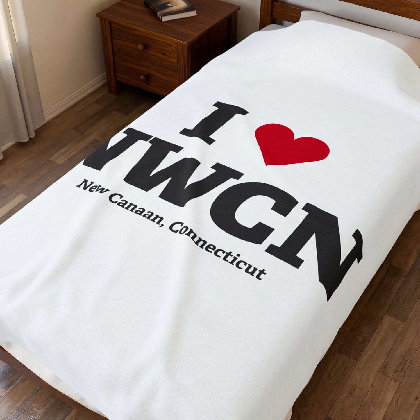 I Heart NWCN Velveteen Plush Blanket
