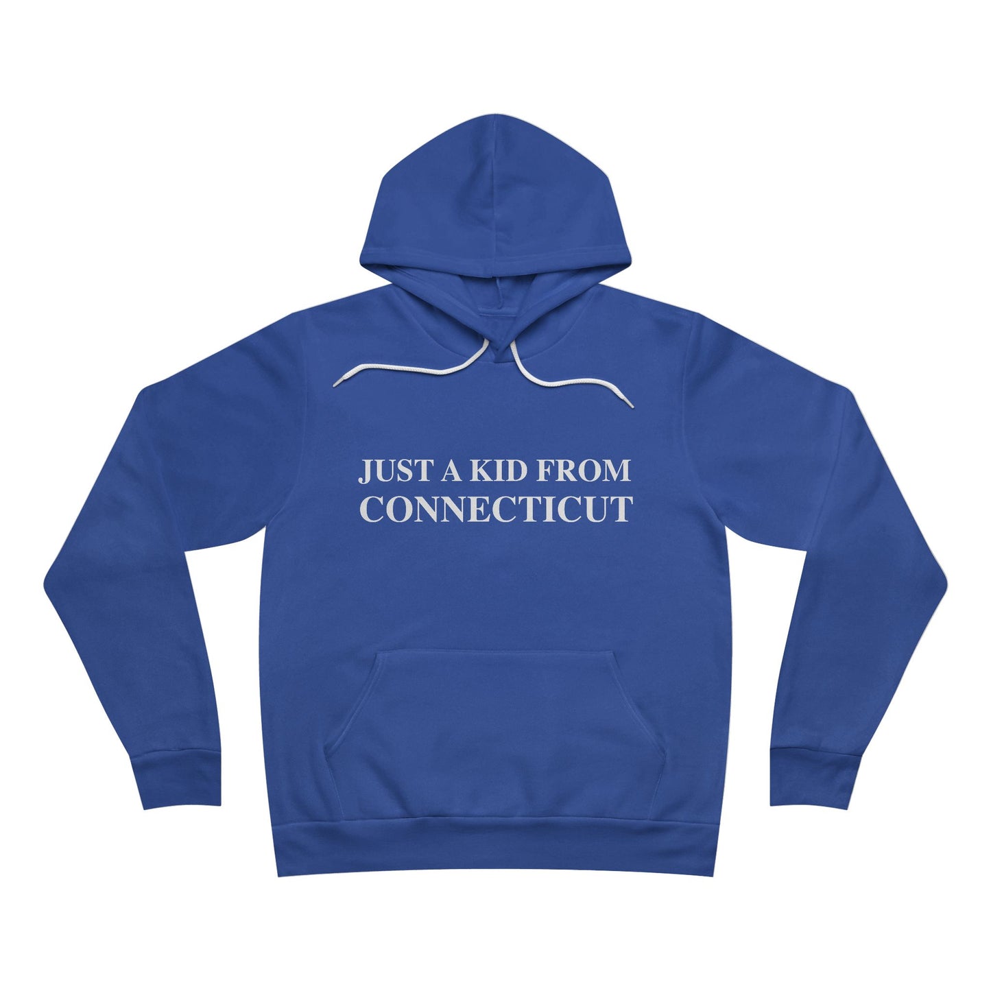 Just a Kid from Connecticut Unisex Sponge Fleece Pullover Hoodie