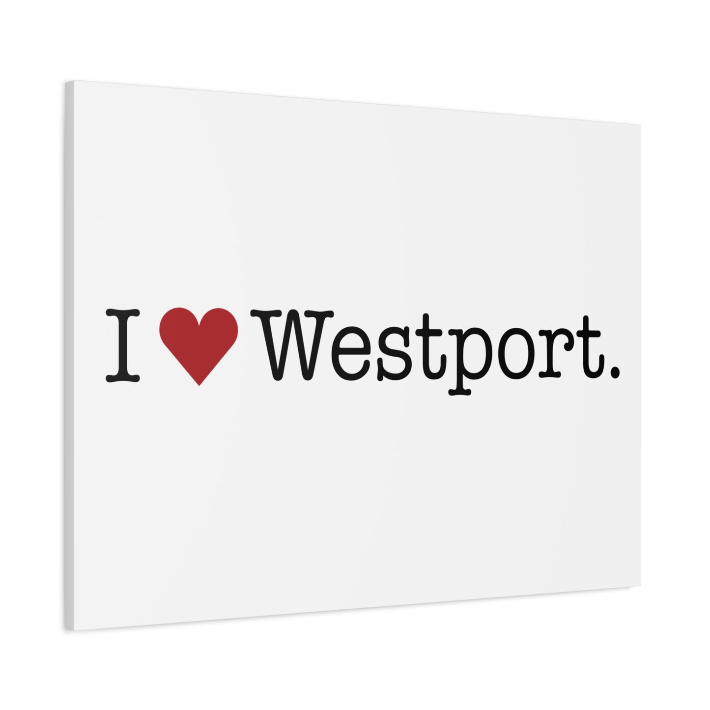 I Heart Westport. Matte Canvas, Stretched, 1.25"