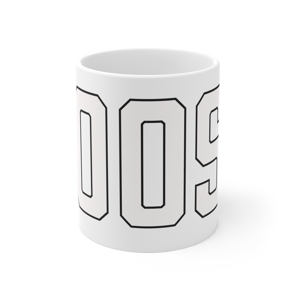 Goose Zip Code White & Black Mug 11oz