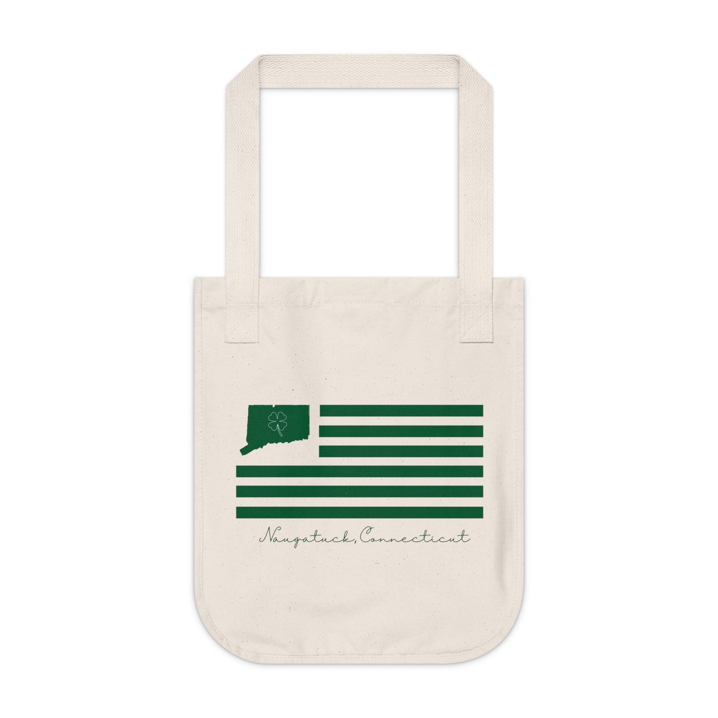 Naugatuck Connecticut St. Patrick’s Day Flag Organic Canvas Tote Bag