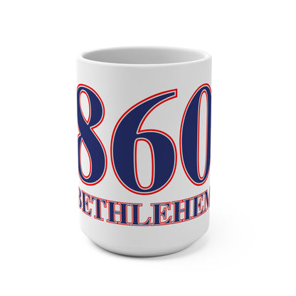 Bethlehem Red, White & Blue Mug 15oz
