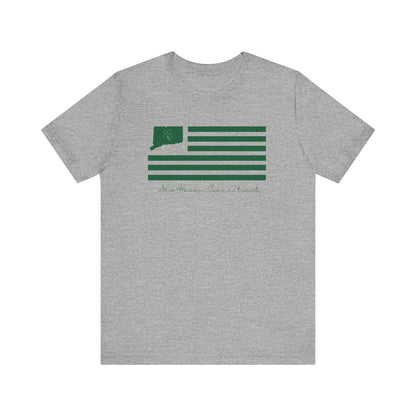 New Haven Connecticut St. Patrick's Day Flag Unisex Jersey Short Sleeve T-Shirt