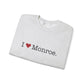 I Heart Monroe. Unisex Heavy Blend™ Crewneck Sweatshirt