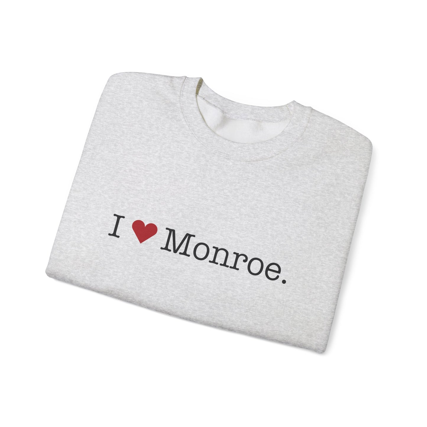 I Heart Monroe. Unisex Heavy Blend™ Crewneck Sweatshirt