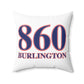 860 Burlington Red, White & Blue Spun Polyester Square Pillow