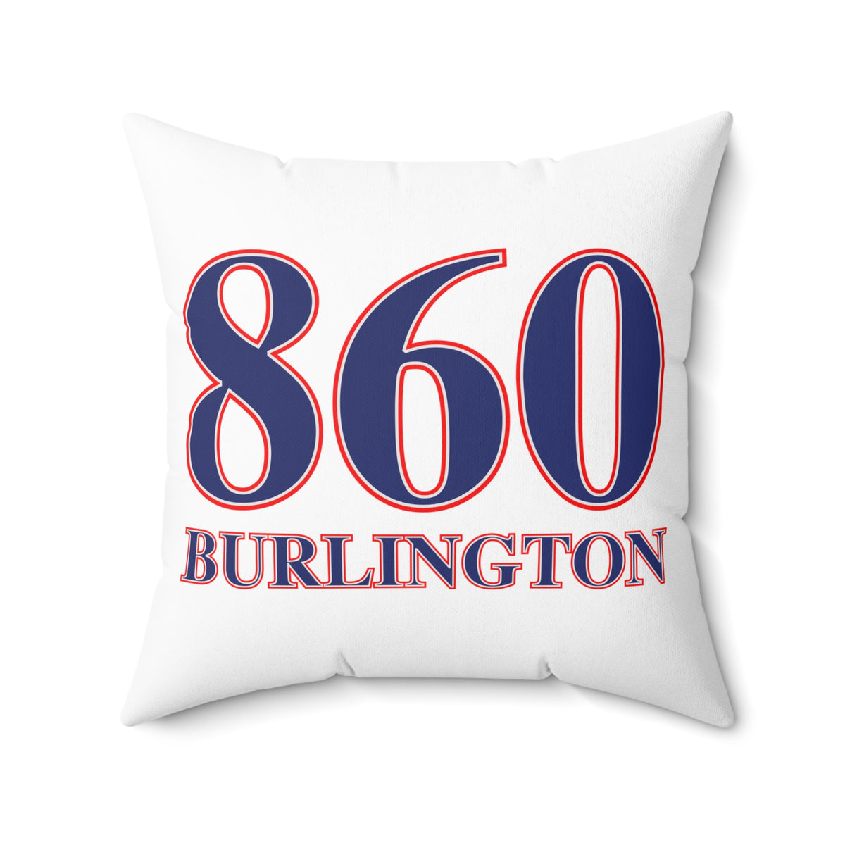 860 Burlington Red, White & Blue Spun Polyester Square Pillow