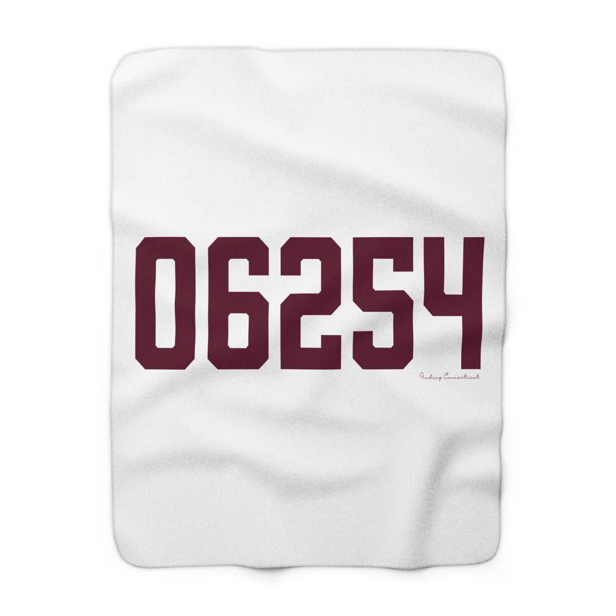 06254 Franklin Connecticut Zip Code Sherpa Fleece Blanket