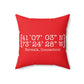Norwalk Coordinates  Spun Polyester Square Pillow