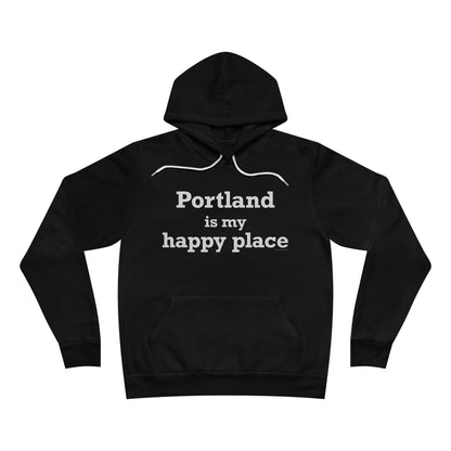 Portland is My Happy Place Unisex Sponge Fleece Pullover Hoodie