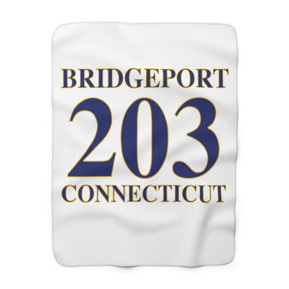 Bridgeport 203 Connecticut Sherpa Fleece Blanket