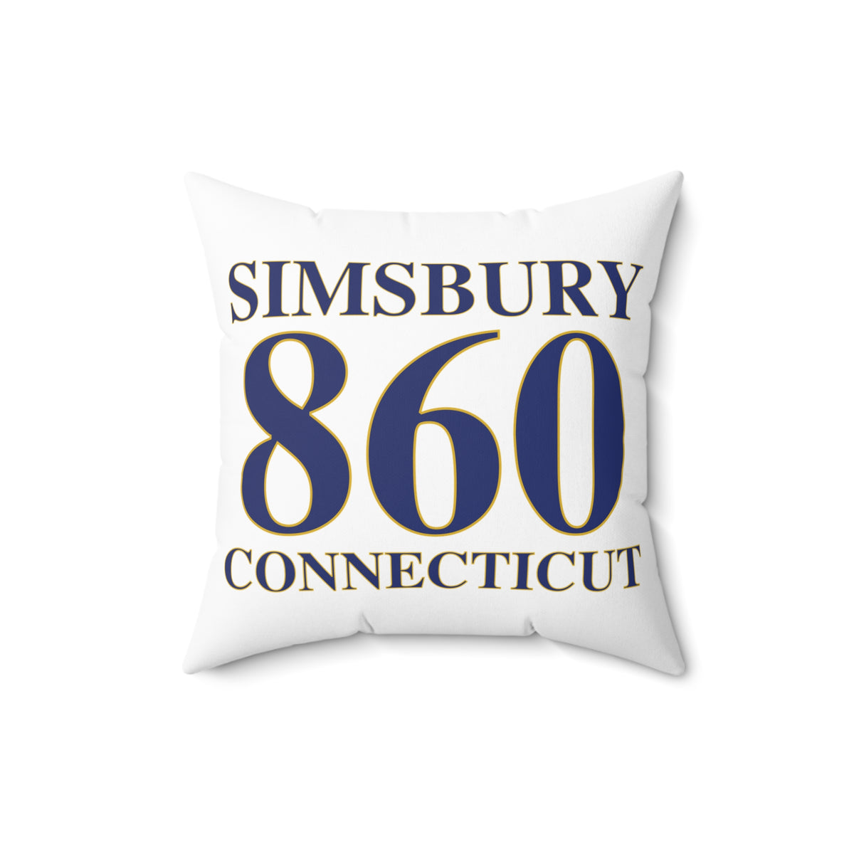 Simsbury 860 Connecticut Polyester Square Pillow
