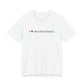 I Heart Fairfield Beach. Unisex Jersey Short Sleeve T-Shirt