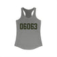 06063 Barkhamsted Connecticut Zip Code Women's Ideal Racerback Tank Top