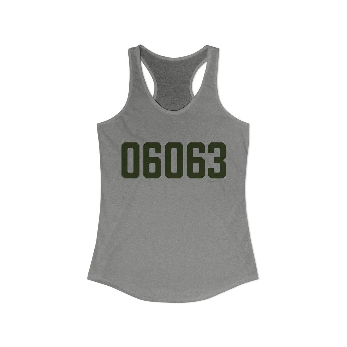 06063 Barkhamsted Connecticut Zip Code Women's Ideal Racerback Tank Top