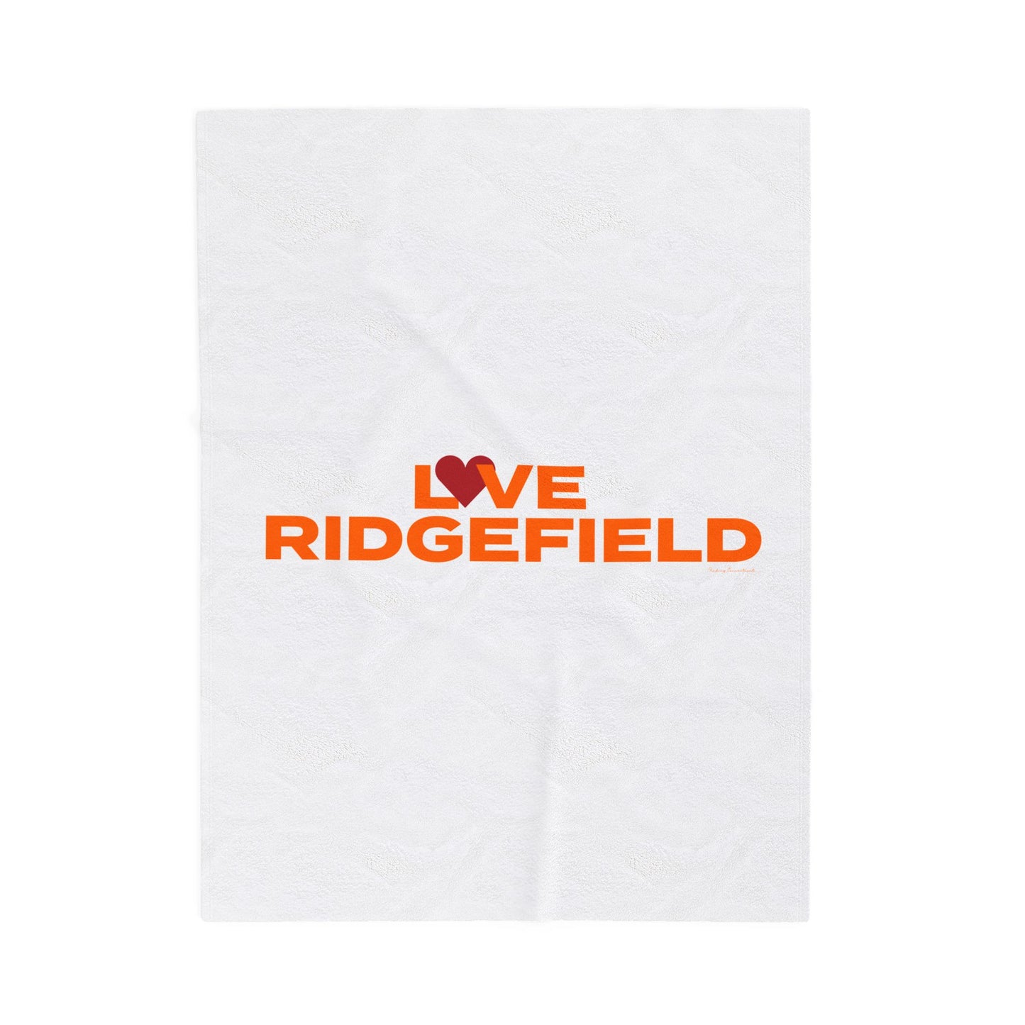 Love Ridgefield Velveteen Plush Blanket