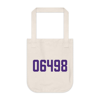 06498 Westbrook Connecticut Zip Code  Organic Canvas Tote Bag