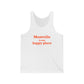 Montville is My Happy Place Unisex Jersey Tank Top
