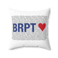 Bridgeport Love Spun Polyester Square Pillow