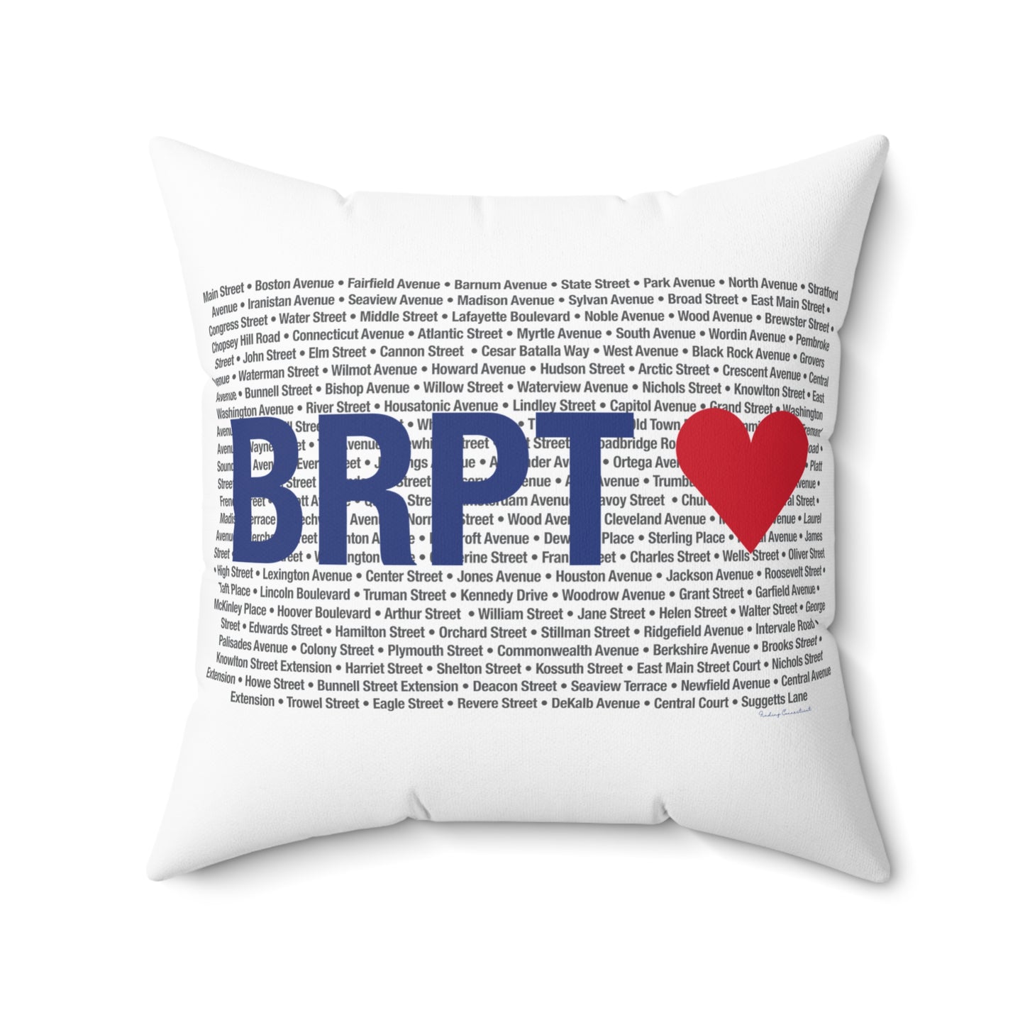 Bridgeport Love Spun Polyester Square Pillow