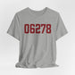 06278 Ashford Connecticut Zip Code Unisex Jersey Short Sleeve T-Shirt