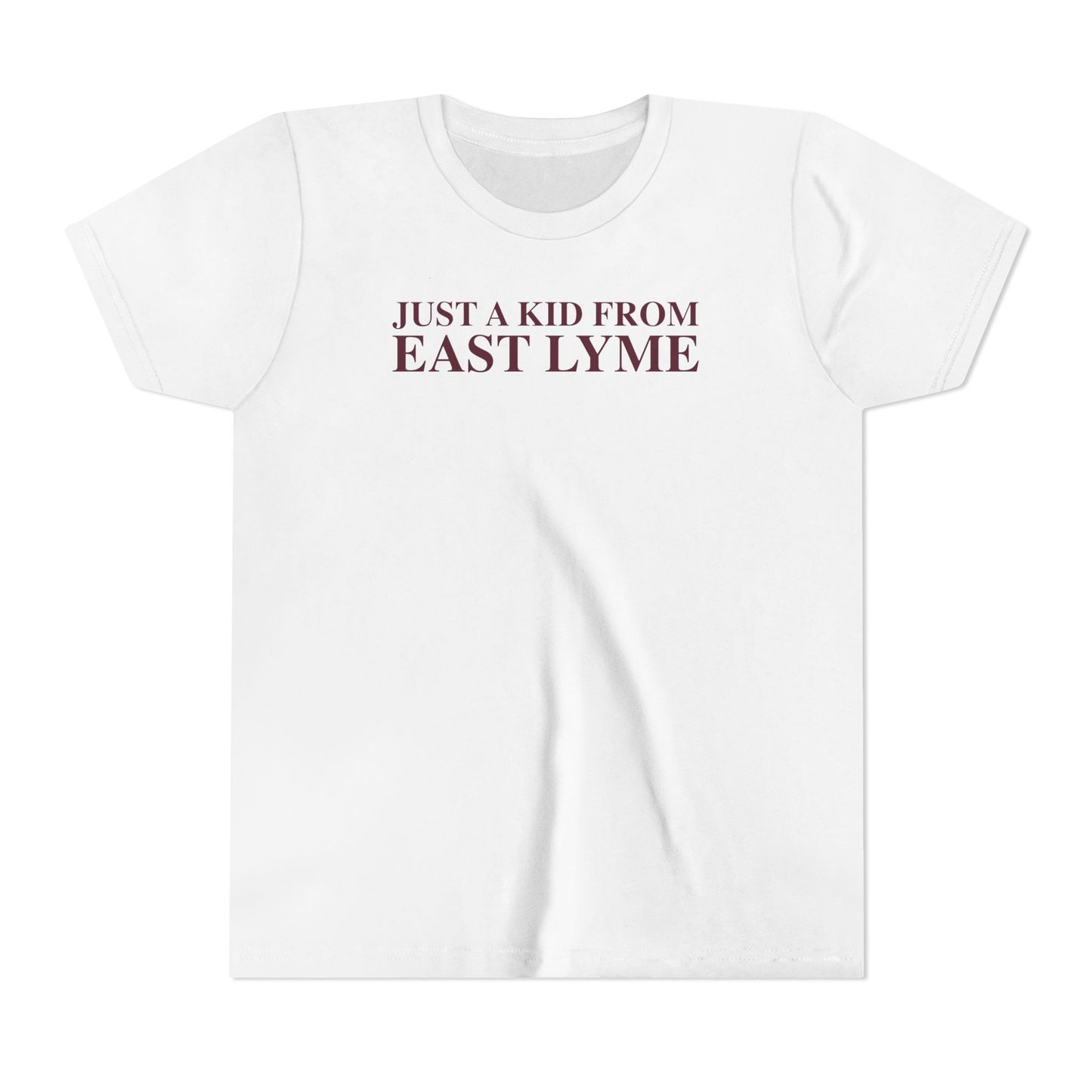 Just a kid from East Lyme Youth Short Sleeve T-Shirt