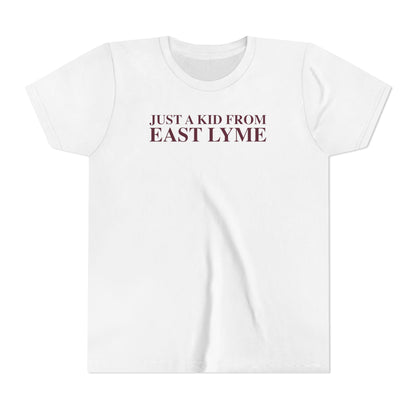 Just a kid from East Lyme Youth Short Sleeve T-Shirt