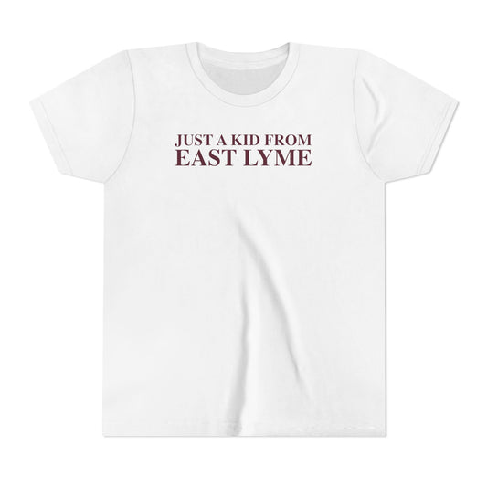 Just a kid from East Lyme Youth Short Sleeve T-Shirt