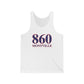860 Montville Red White & Blue Unisex Jersey Tank Top