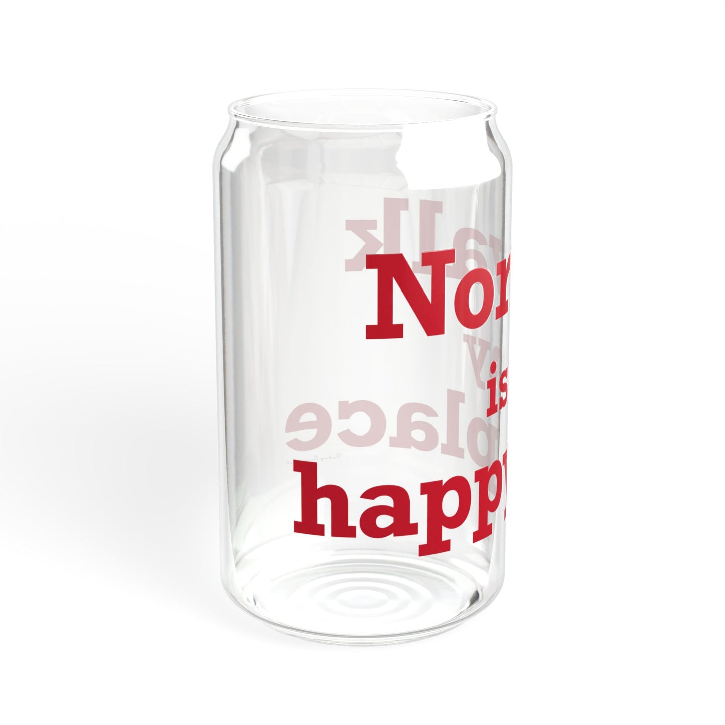 Norwalk is my Happy Place Sipper Glass, 16oz