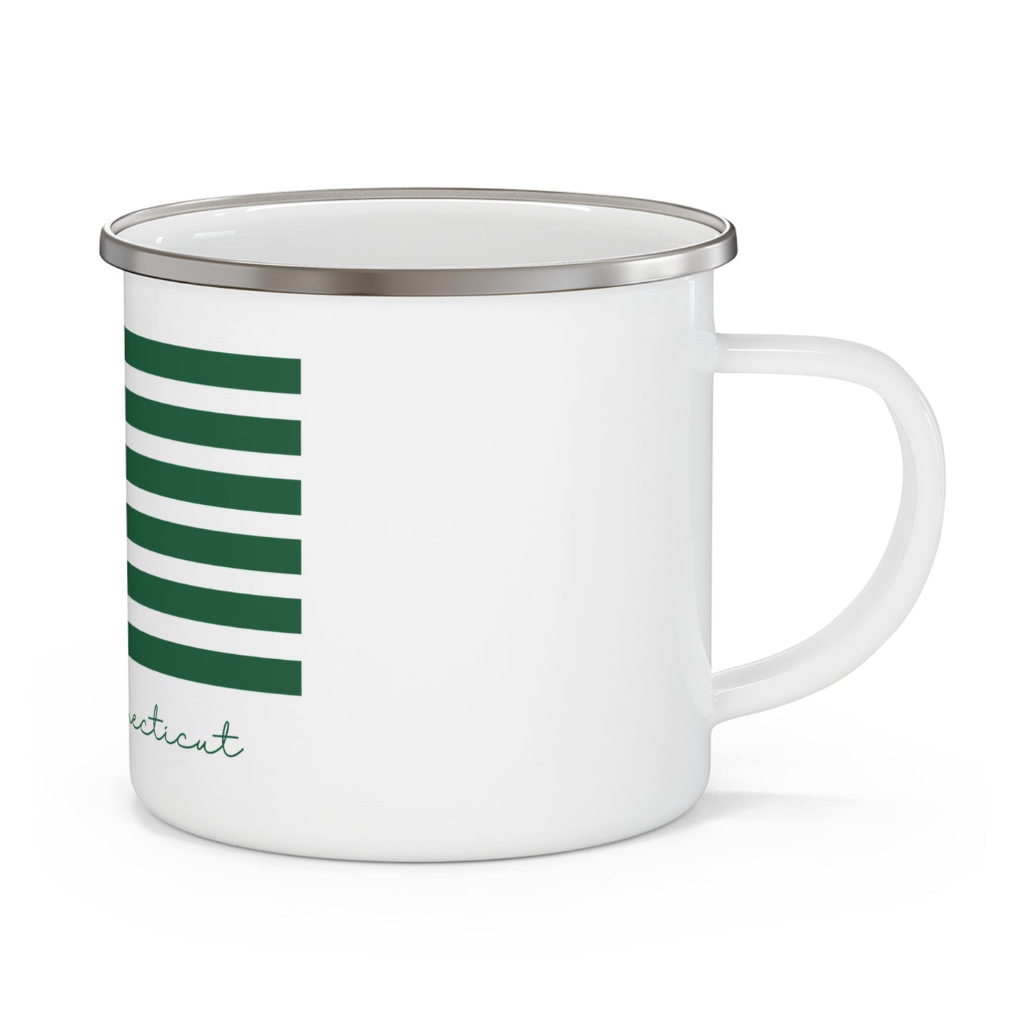 Plymouth Connecticut St. Patrick’s Day Flag Enamel Camping Mug