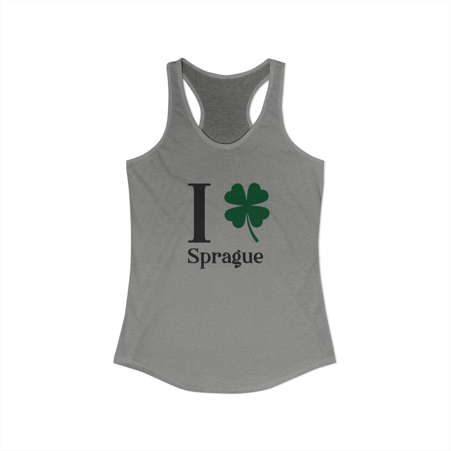 I Clover Sprague Women's Ideal Racerback Tank Top