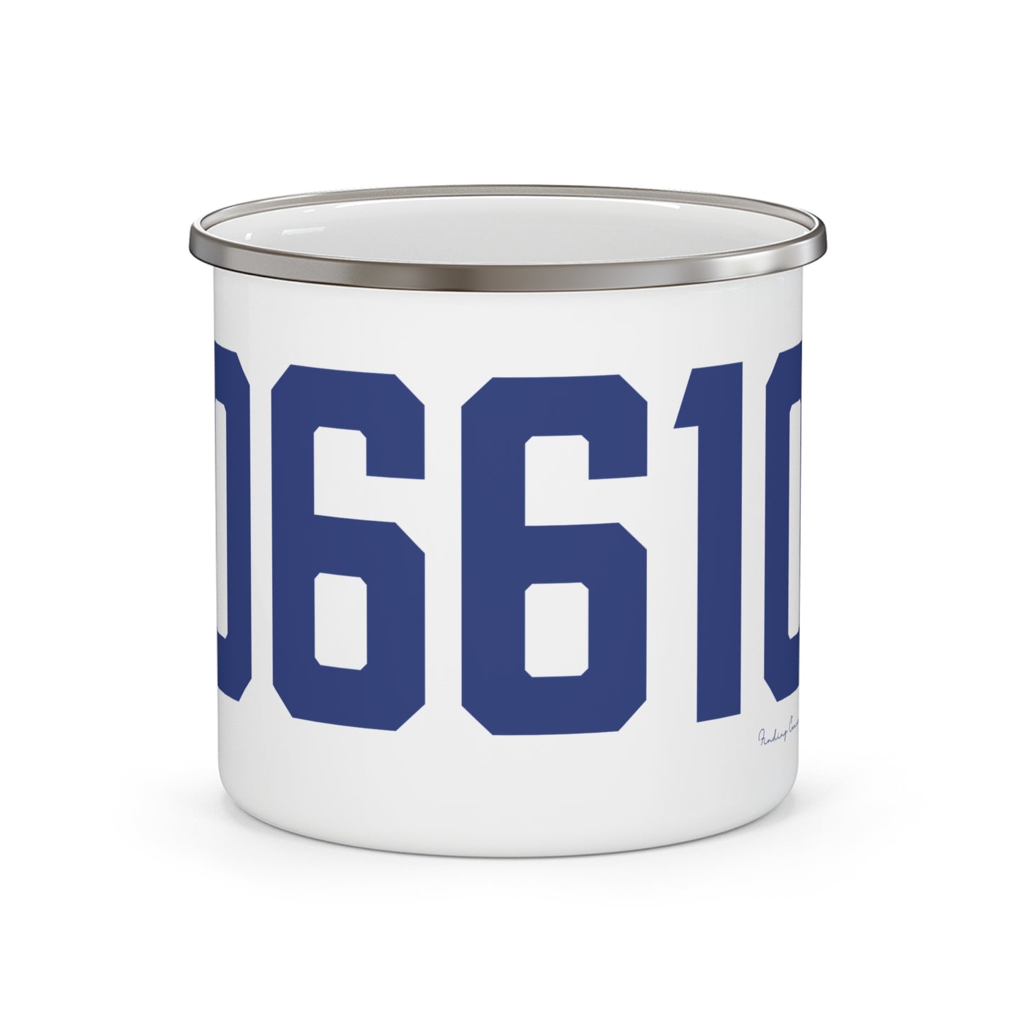 06610  Bridgeport Connecticut Zip Code Enamel Camping Mug