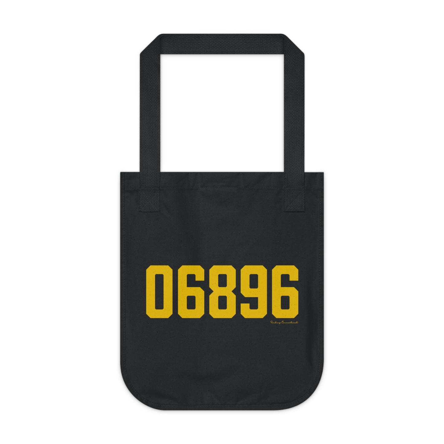 06896 Redding Connecticut Zip Code Organic Canvas Tote Bag