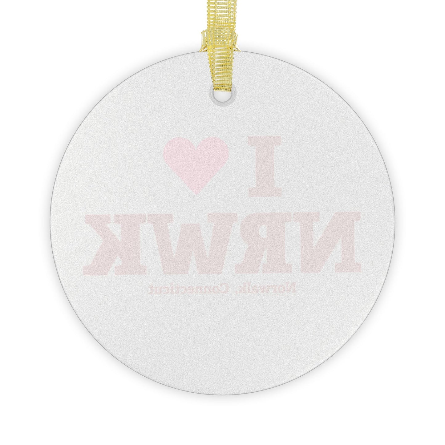 I Heart NRWK Glass Ornaments