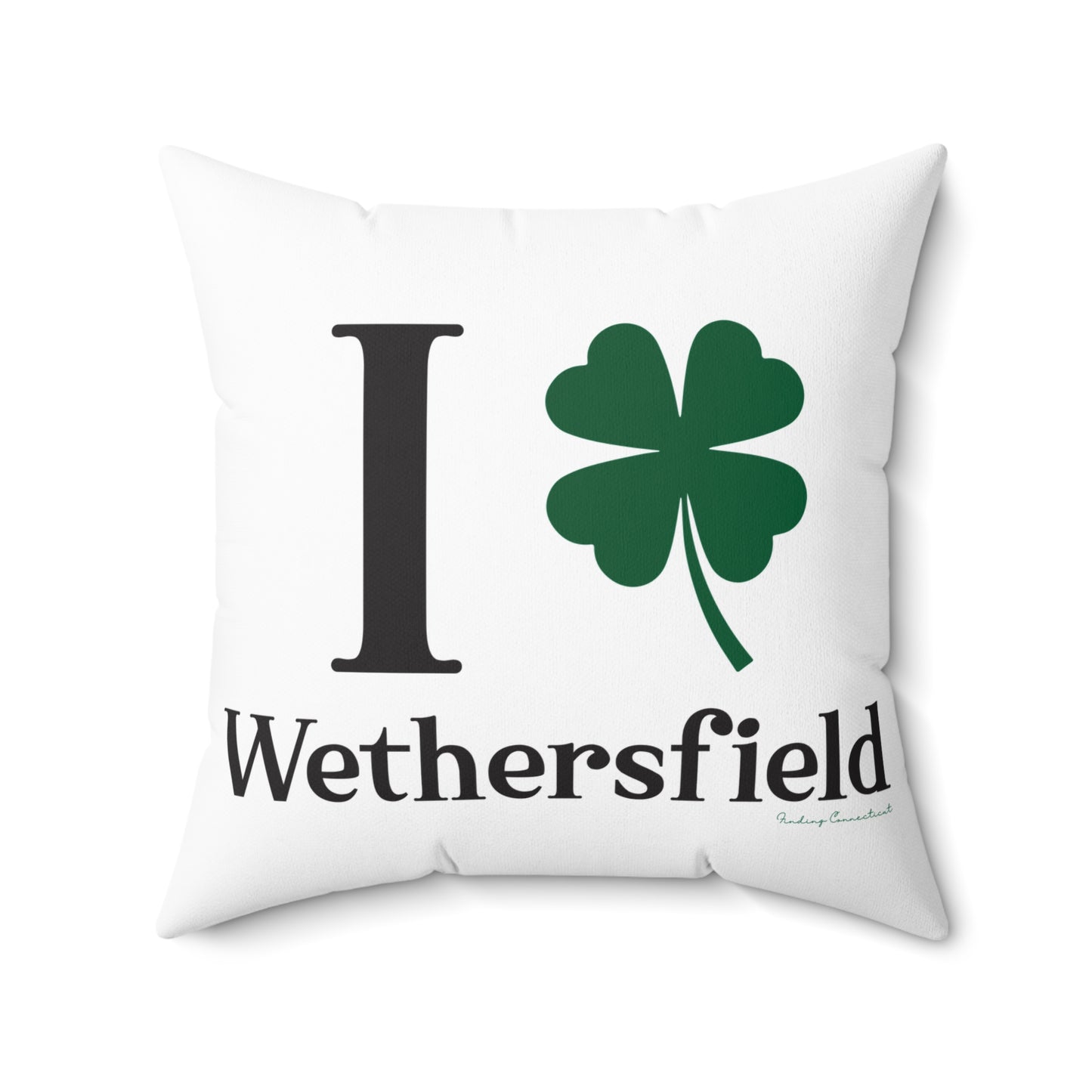 I Clover Wethersfield Spun Polyester Square Pillow