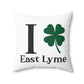 I Clover East Lyme Spun Polyester Square Pillow