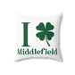 I Clover Middlefield Spun Polyester Square Pillow