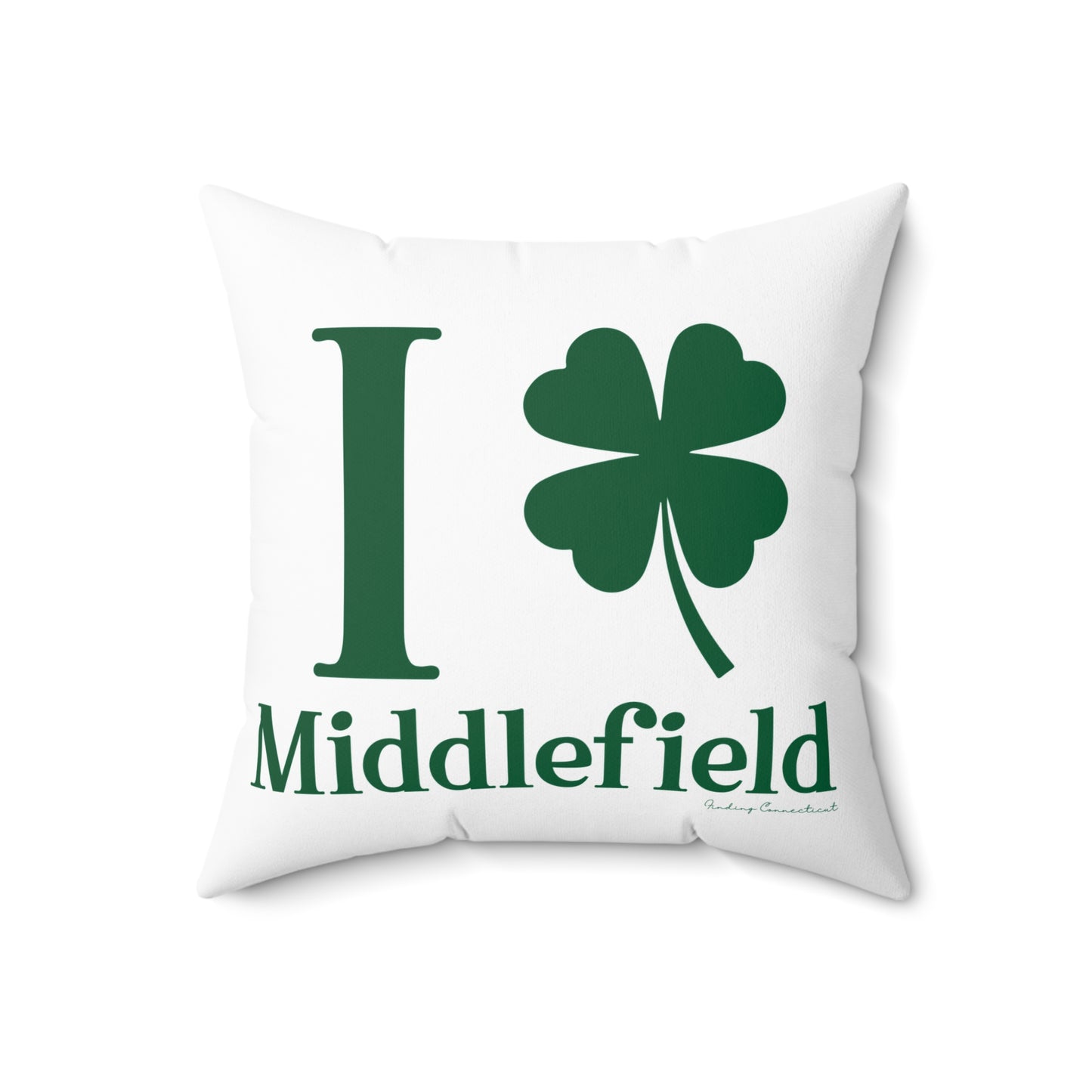 I Clover Middlefield Spun Polyester Square Pillow