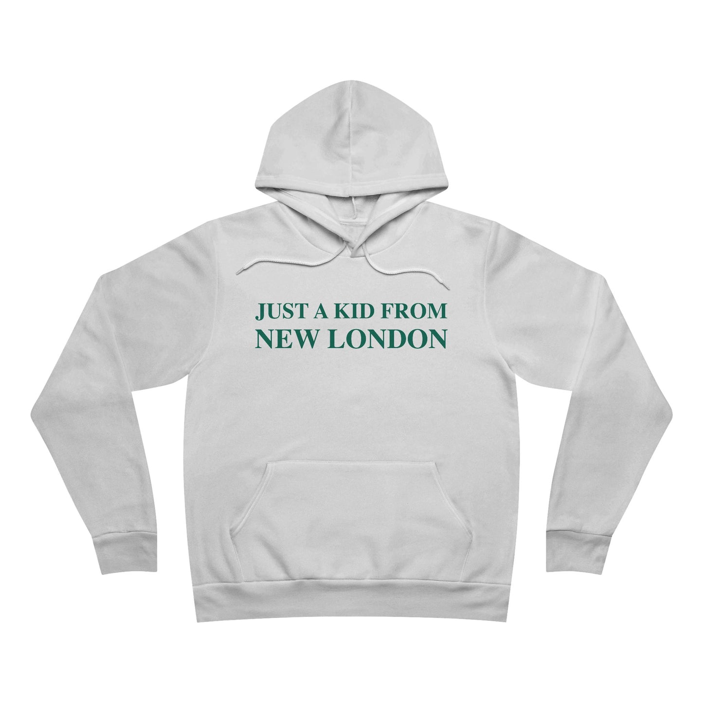 Just a kid from New London Unisex Sponge Fleece Pullover Hoodie