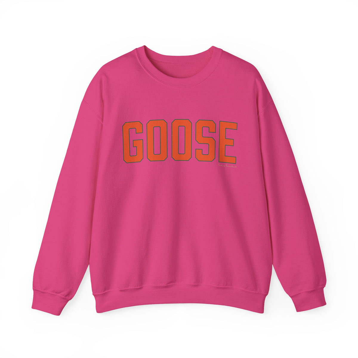 Goose Zip Code Orange & Green Unisex Heavy Blend™ Crewneck Sweatshirt